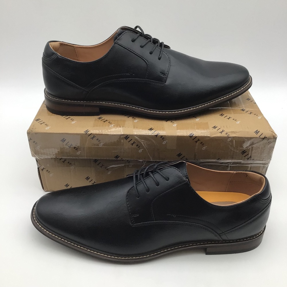 Mix No. 6 Freyaa W Mens Black Dress Shoes Wide Width Size 13 W Derby Oxford NEW